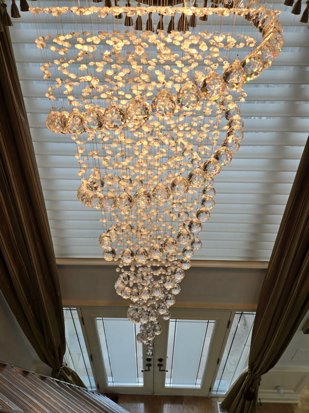 Before & After Chandelier Cleaning
