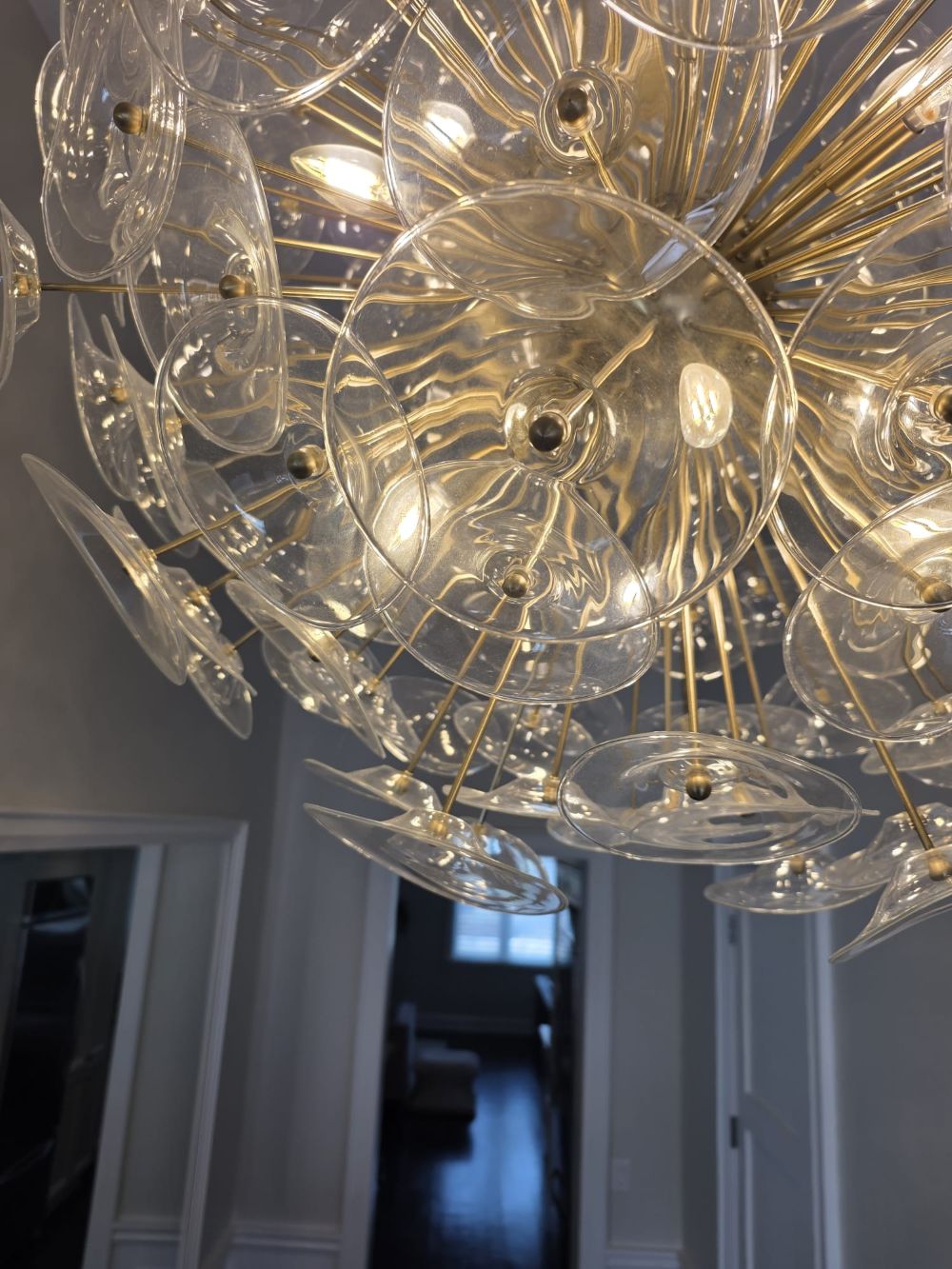 Before & After Chandelier Cleaning