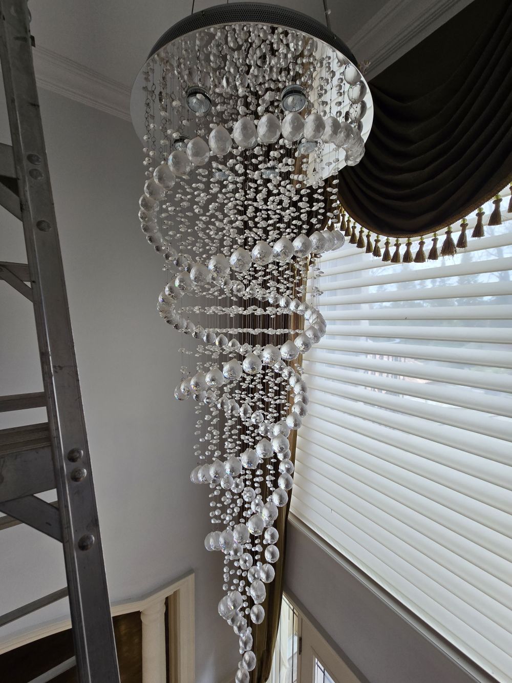 Before & After Chandelier Cleaning