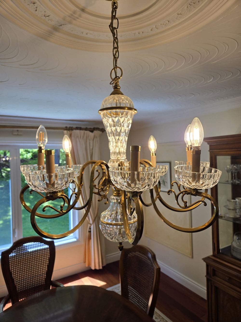 Before & After Chandelier Cleaning
