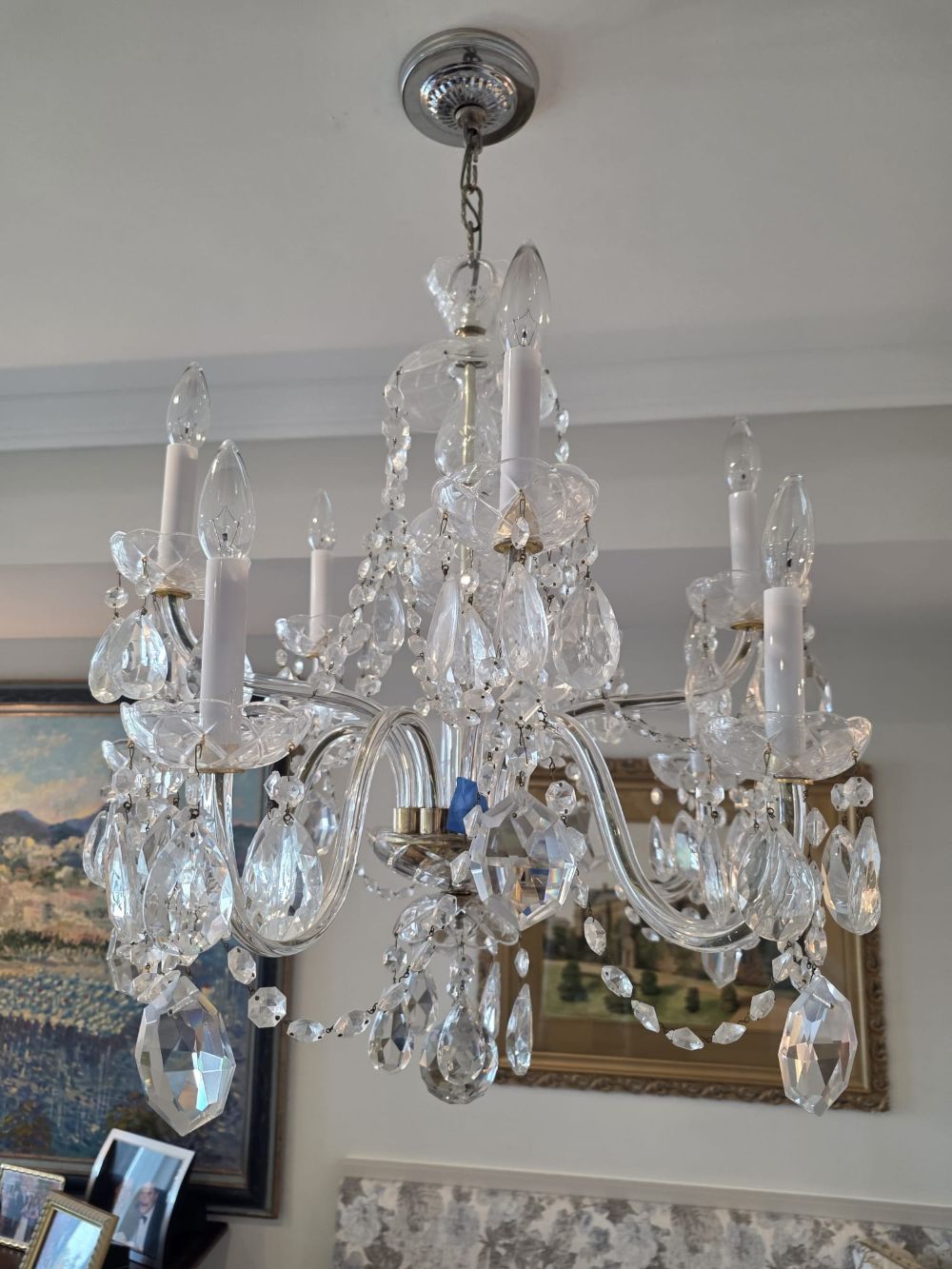 Before & After Chandelier Cleaning