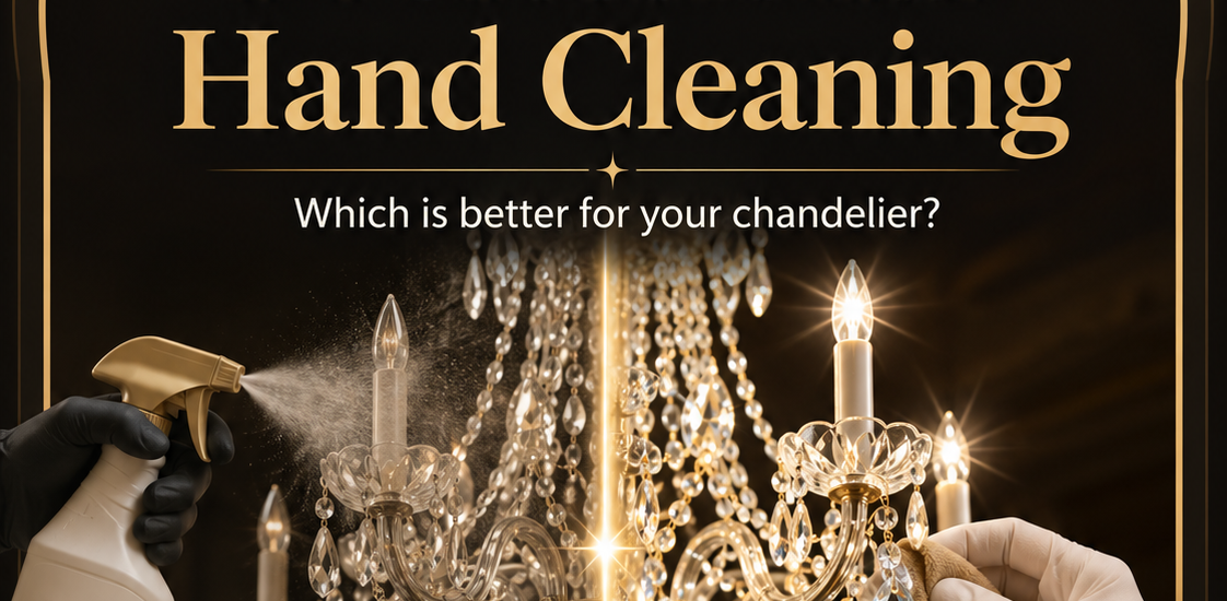 chandelier cleaning spray vs professional cleaning