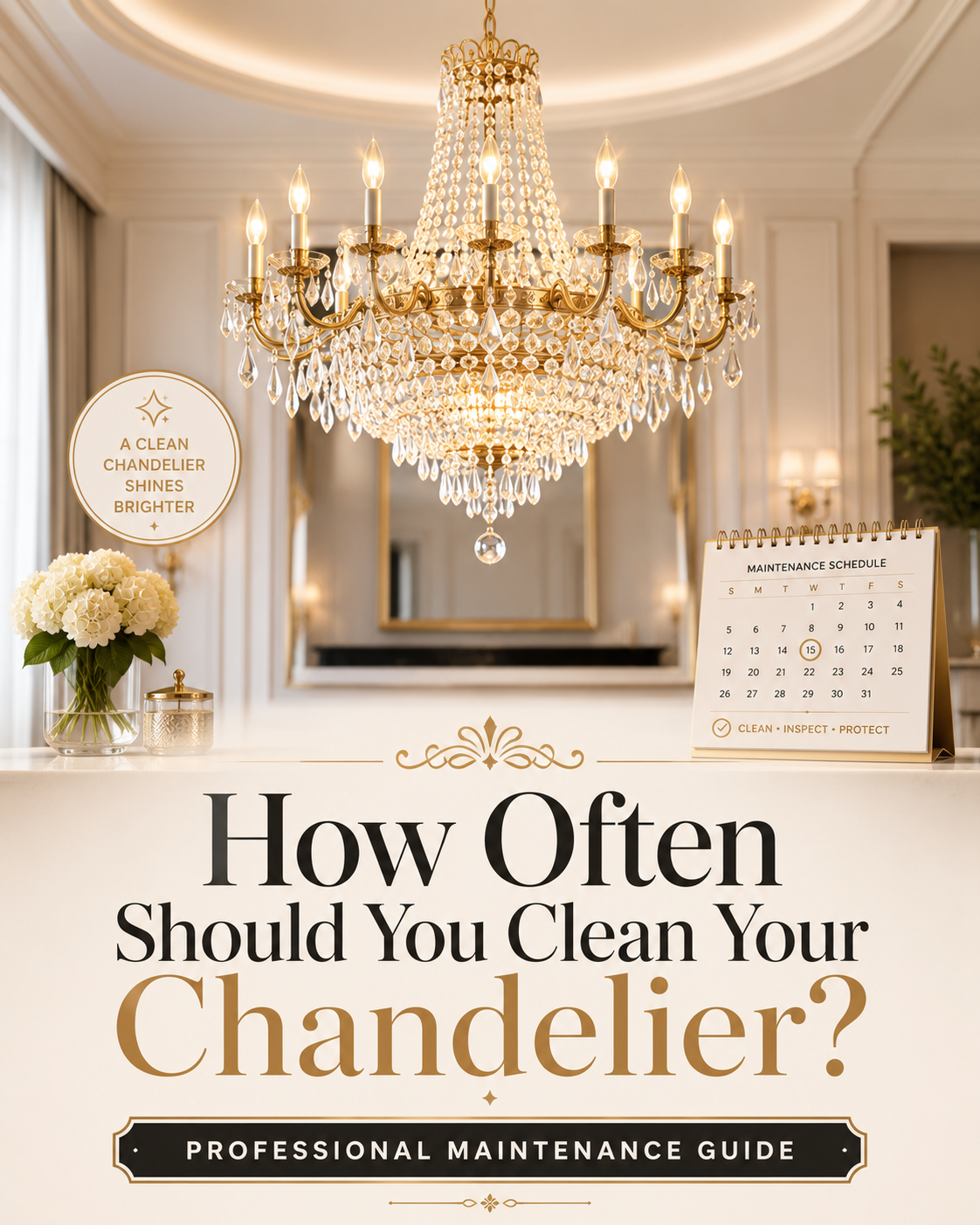 how often to clean a chandelier