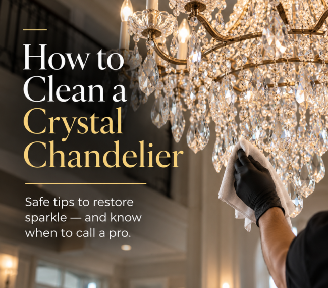 how to clean a crystal chandelier
